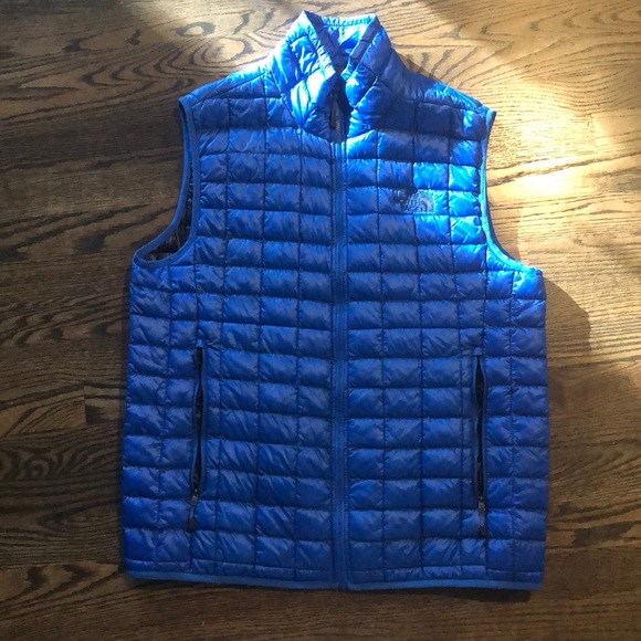 blue north face thermoball jacket